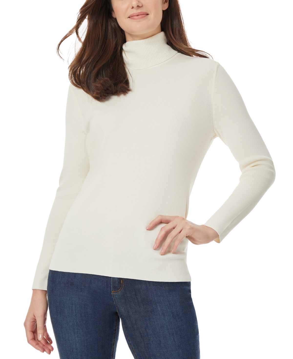 Jones New York Women's Long Sleeve Turtleneck Sweater