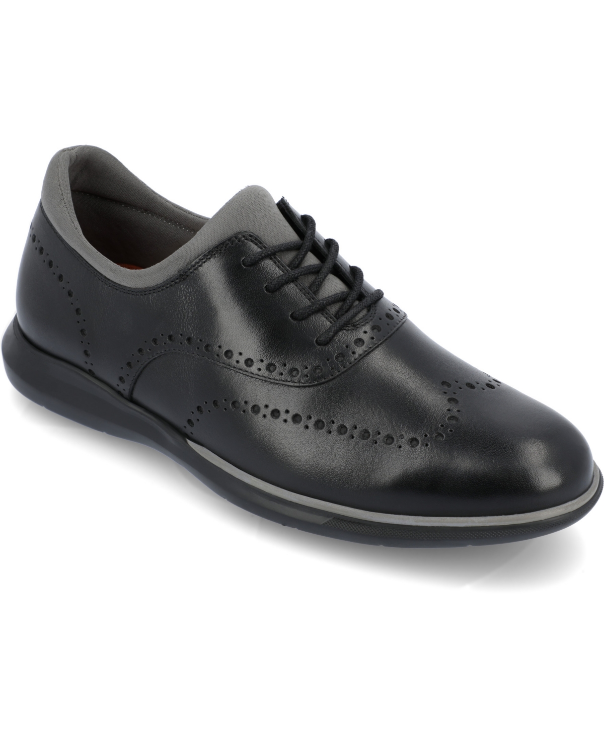 Shop Thomas & Vine Men's Bronson Tru Comfort Foam Wingtip Hybrid Dress Shoes In Black