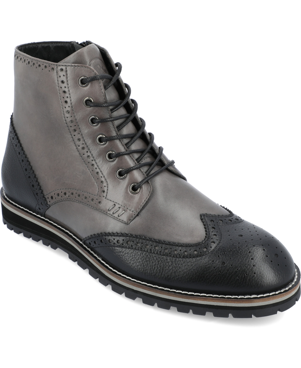 Shop Thomas & Vine Men's Elijah Tru Comfort Foam Lace Up Ankle Boots In Gray