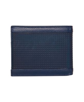 Men's Logo Rubber Leather Bifold Wallet