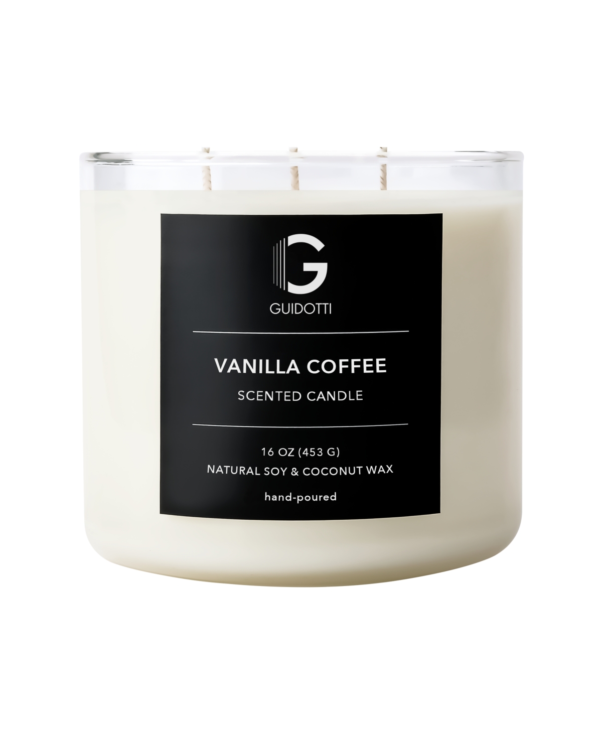 Vanilla Coffee Scented Candle, 3-Wick, 16 oz