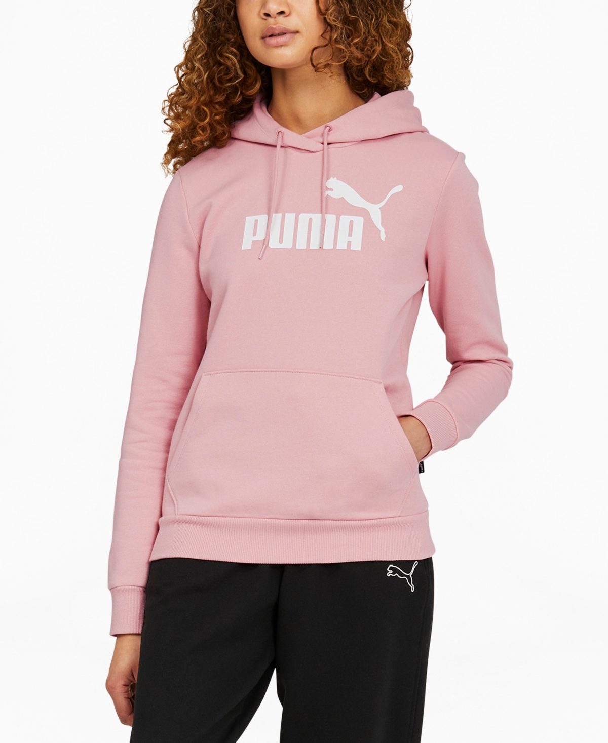  Puma Women's Logo Fleece Sweatshirt Hoodie