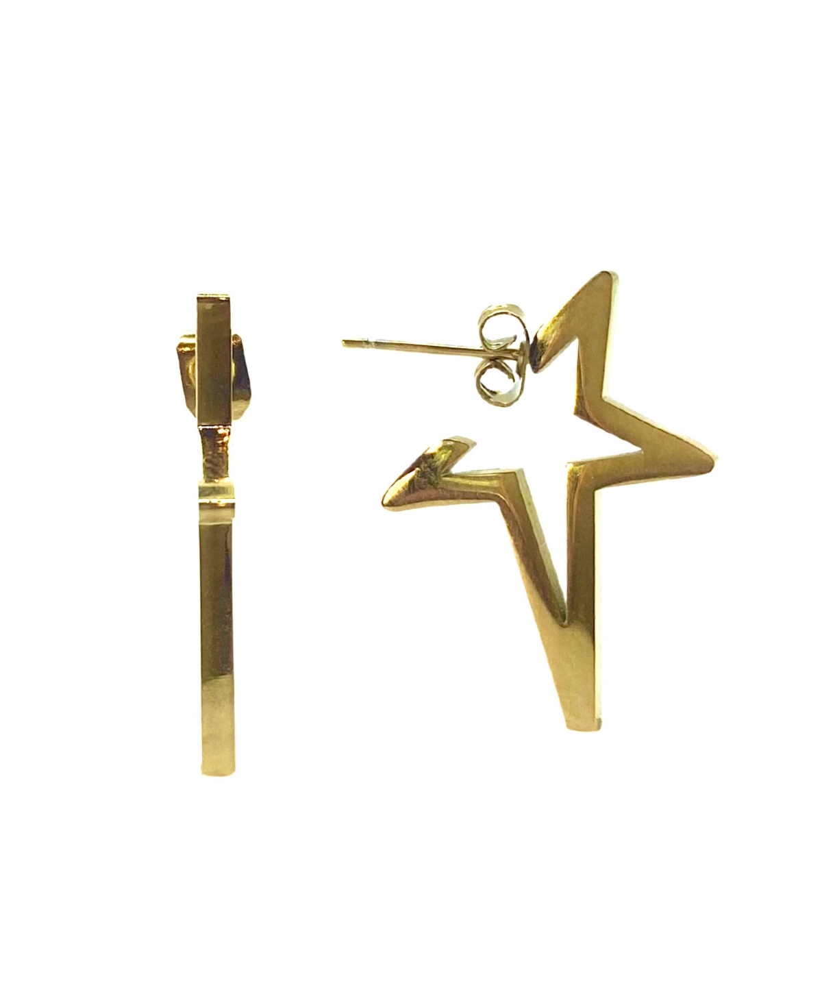 Accessory Concierge Women's Star Huggie Earrings In Gold-tone