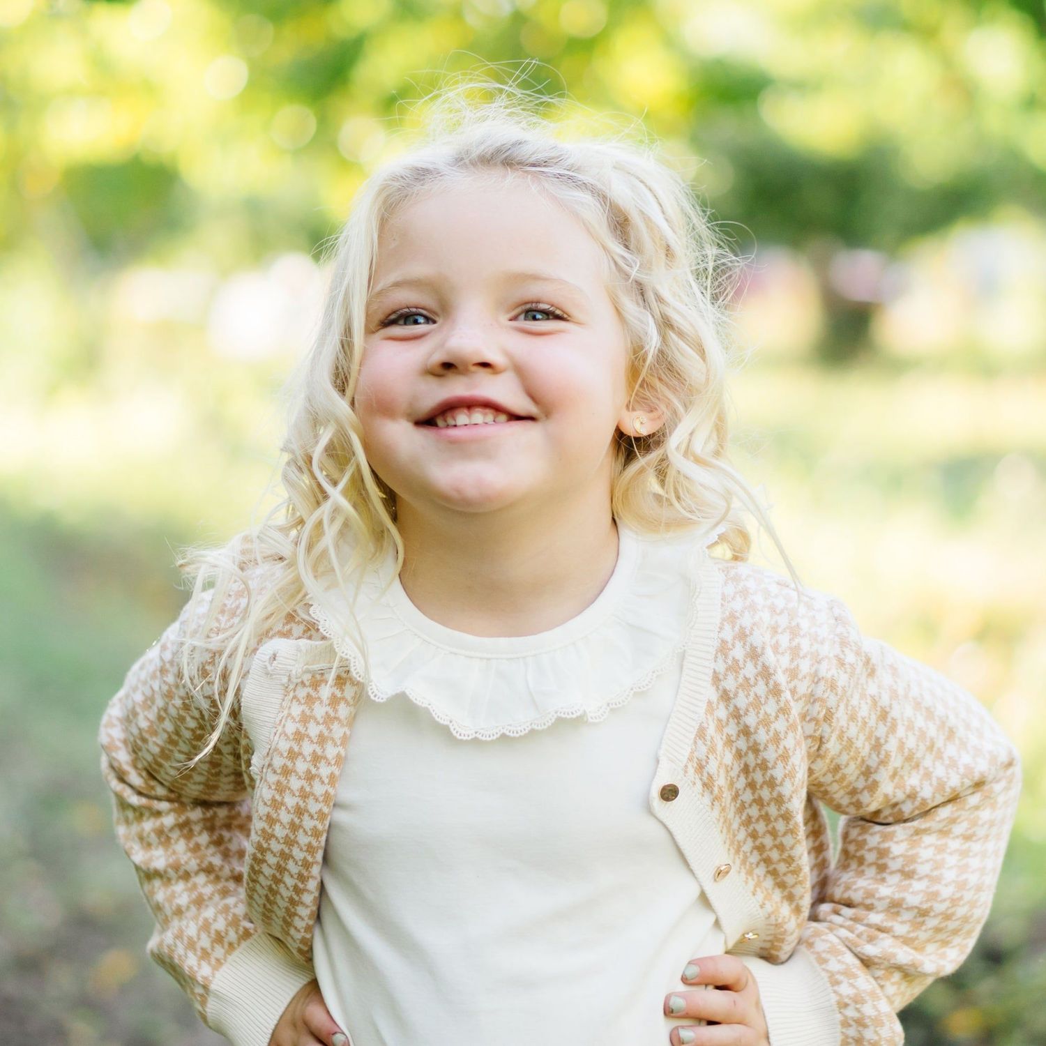 Baby Girls Hope and Henry Long Sleeve Ruffle Neck Knit Top