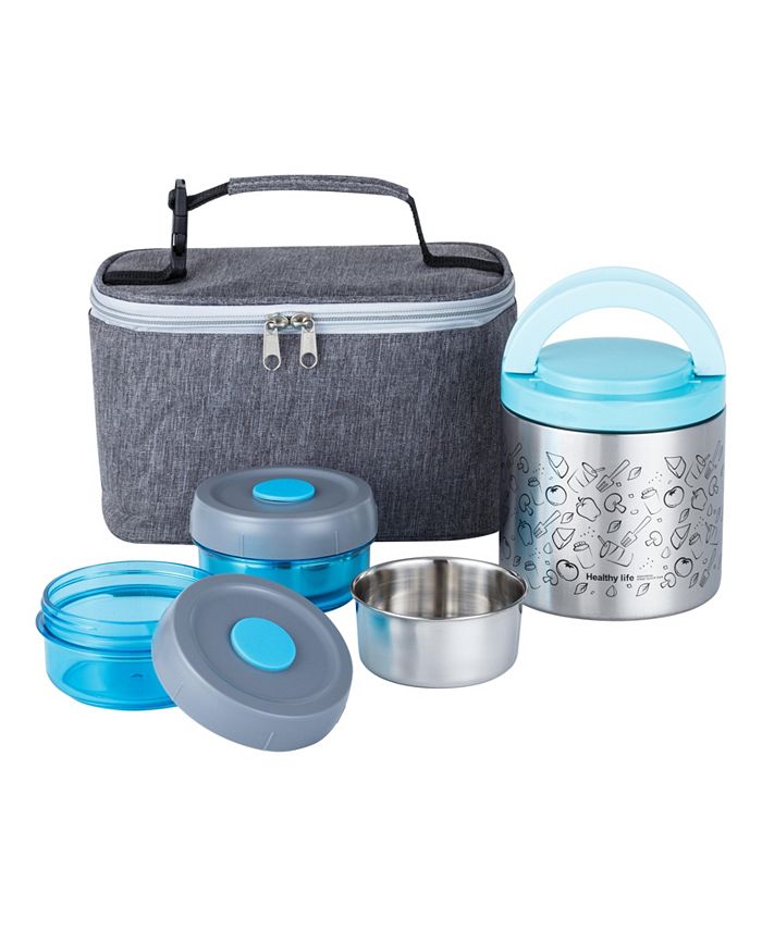 Lille Home Lunch Box Set, An Vacuum Insulated Lunch Box, 2 Food
