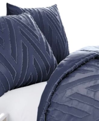 Chevron Clipped Jacquard 3-Pc. Comforter Set, Full/Queen