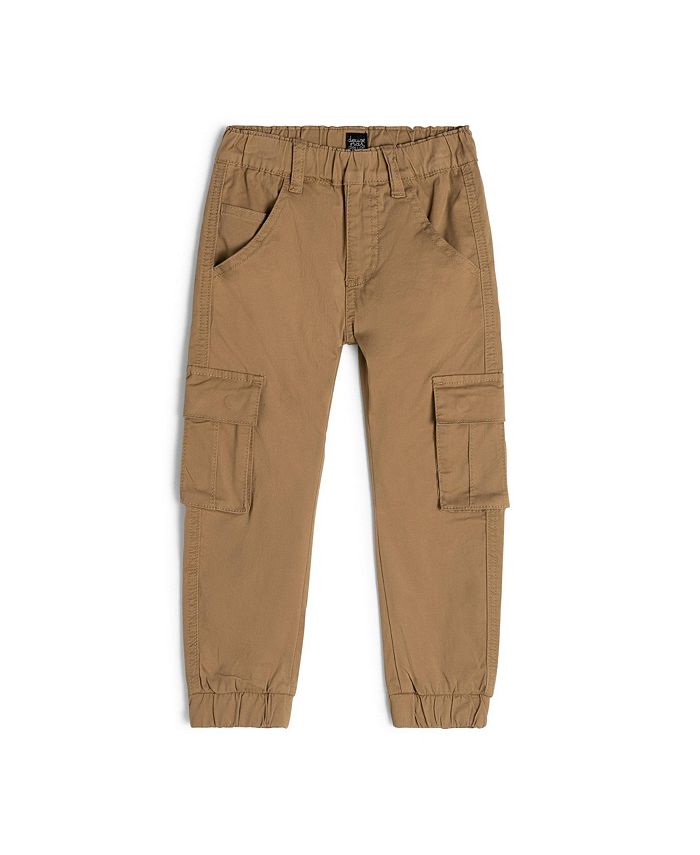 Deux par Deux Boy Stretch Twill Jogger BrownBeige Toddler Child Macy's