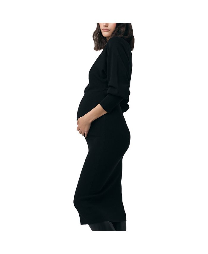 Ripe Maternity Maternity Sloane Knit Dress Black Macy's