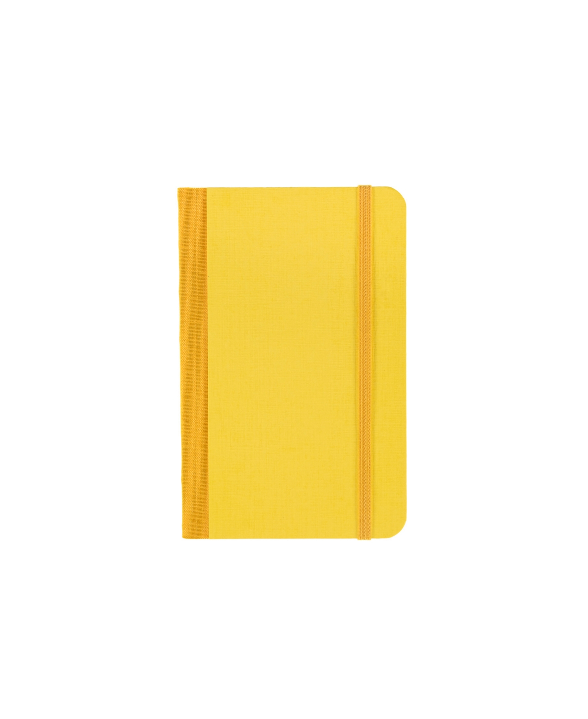 Ecoqua Plus Fabric Bound Dotted Notebook, 3.5" x 5.5" - Yellow