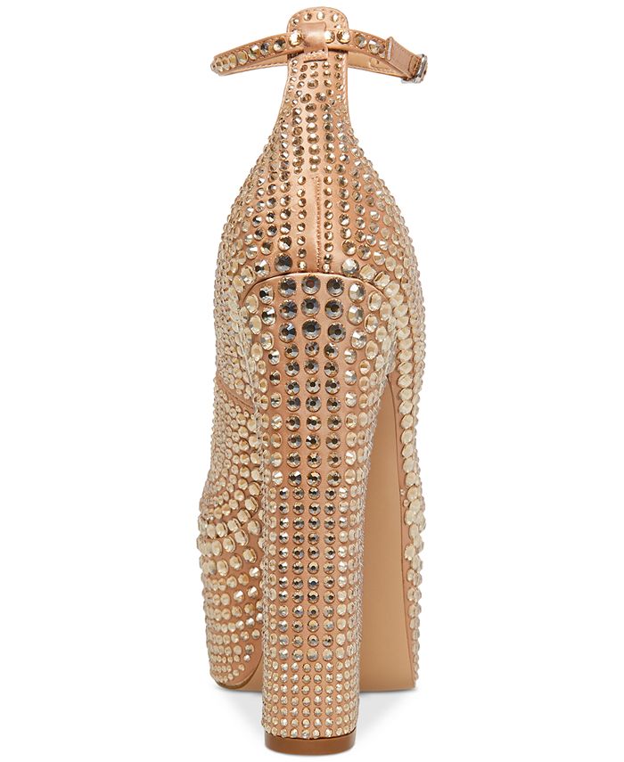 Steve Madden Women's Skyrise AnkleStrap Rhinestone Platform Pumps & Reviews Heels & Pumps