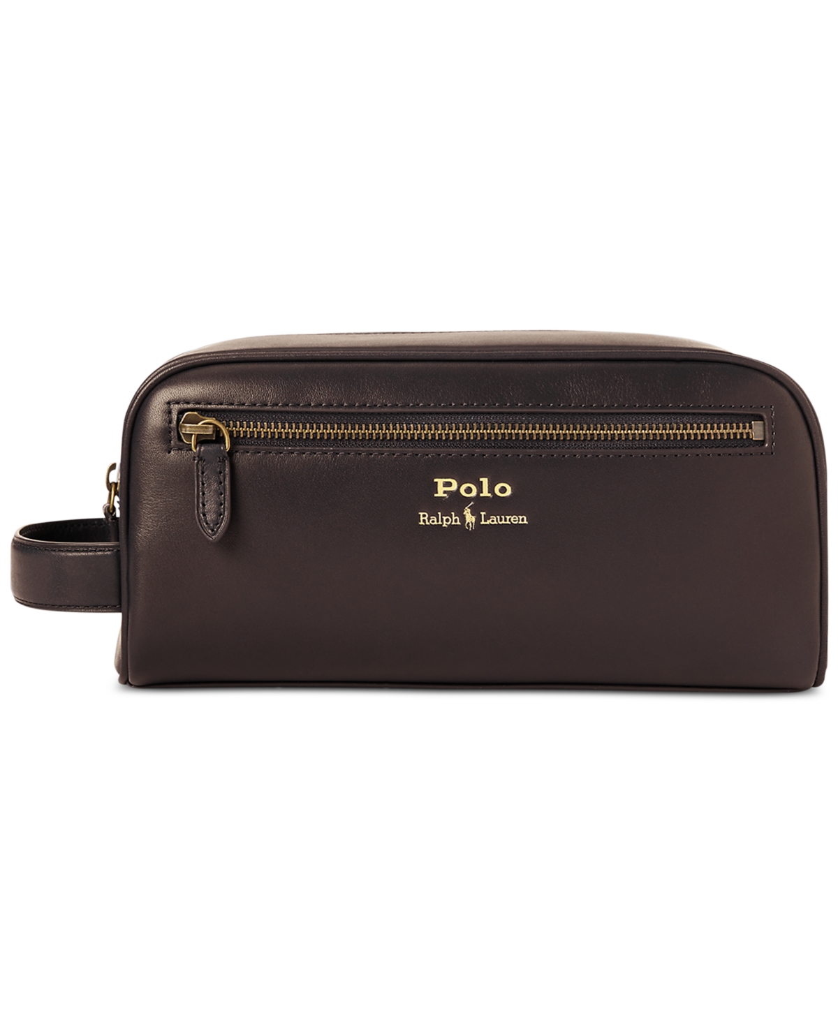 Polo Ralph Lauren Men's Leather Travel Case, Created For Macy's In Brown