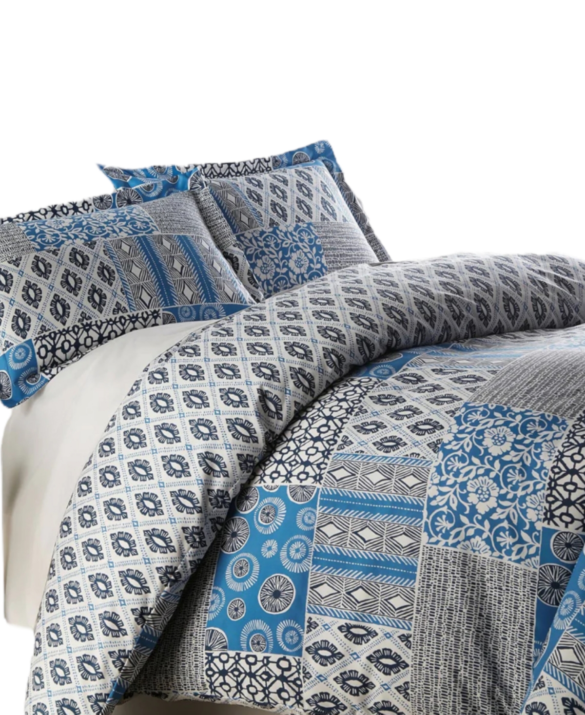 Southshore Fine Linens Global Patchwork Down Alternative 3-Pc. Comforter Set