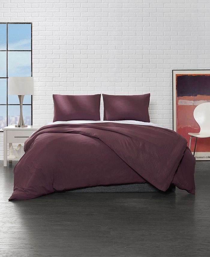Ella Jayne Solid Microfiber Duvet Cover Sets Macy's