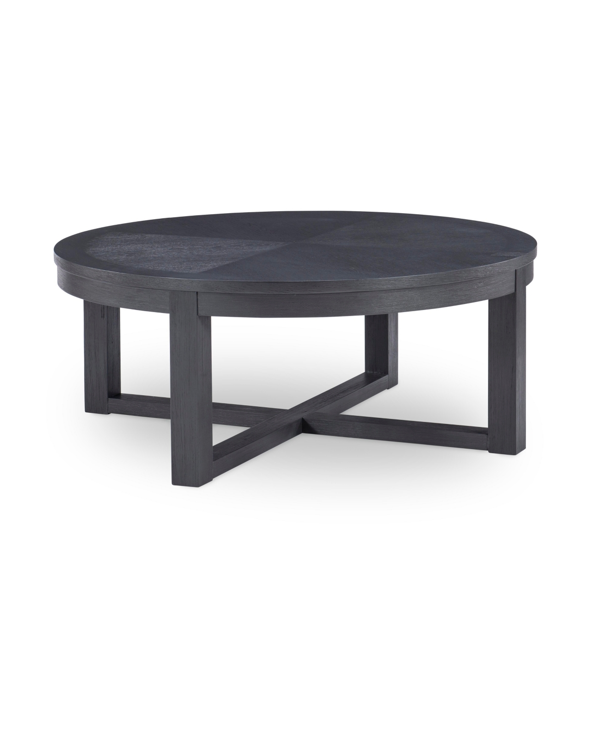Furniture Westwood Round Cocktail Table In Charred Oak