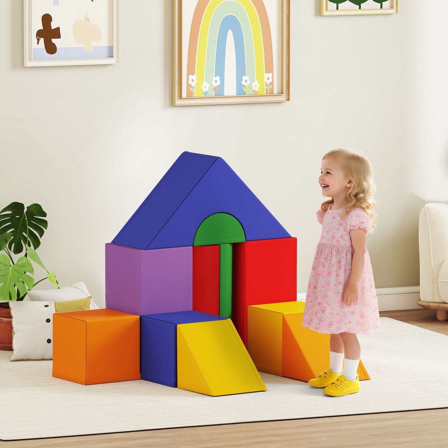 Детский конструктор Soozier Foam Building Block 11-Piece Building Set, Ages 1+ — фото 2