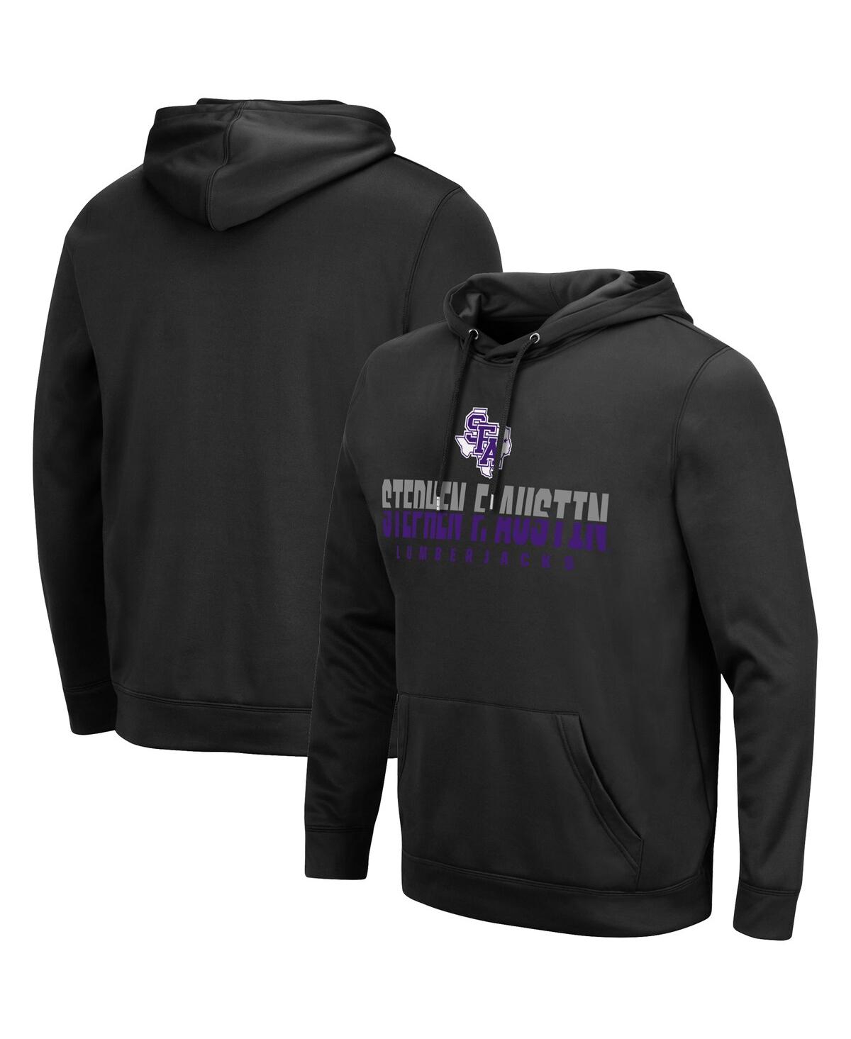 Men's ColosseumStephen F Austin Lumberjacks Lantern Pullover Hoodie - Black