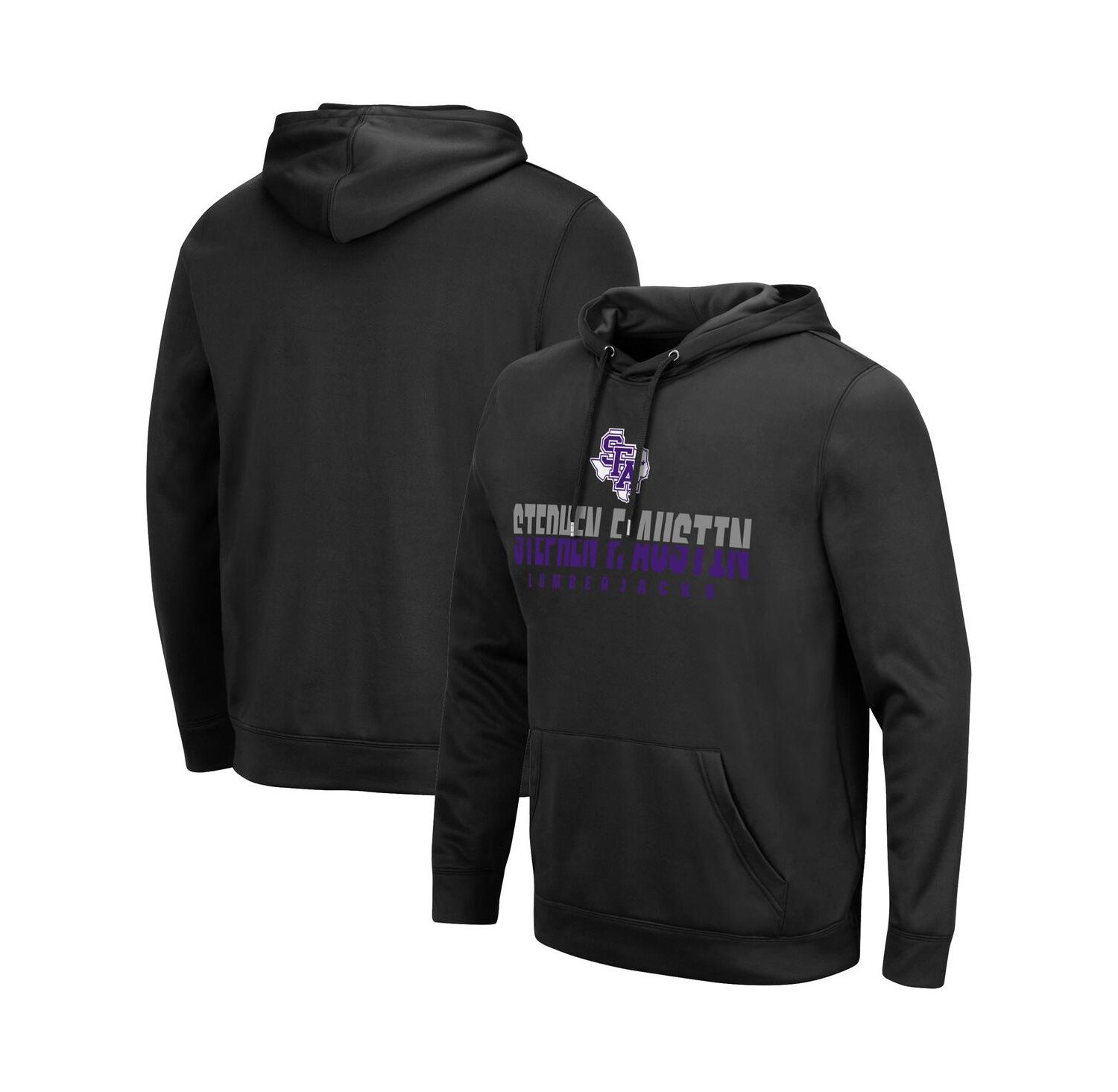 Men's Black Stephen F Austin Lumberjacks Lantern Pullover Hoodie