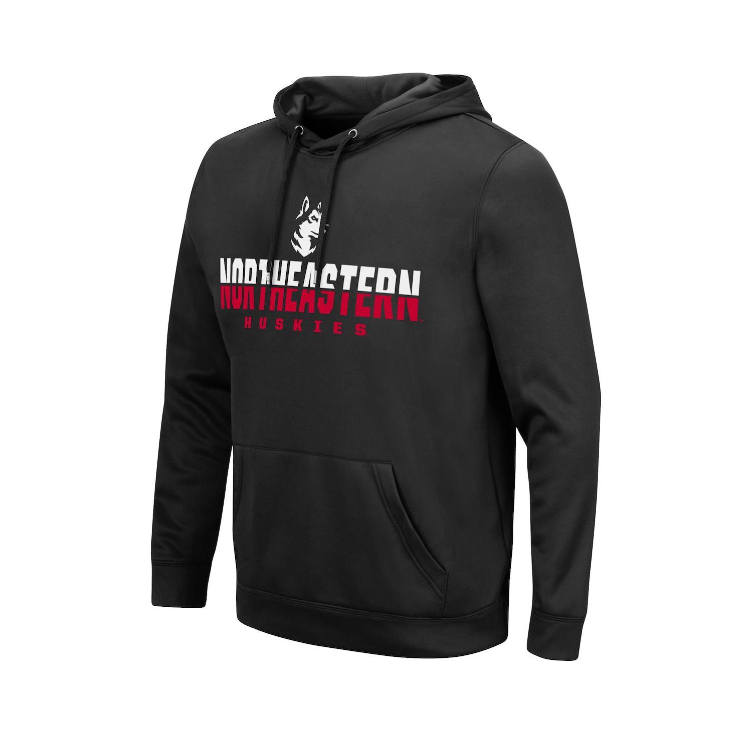 Men's Black Northeastern Huskies Lantern Pullover Hoodie