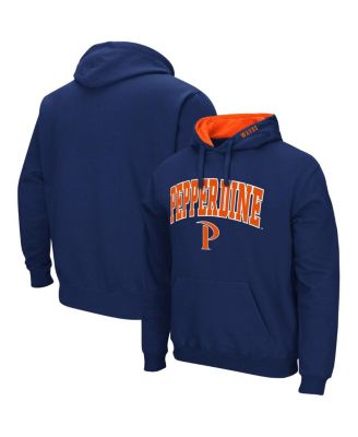 Men's Navy Pepperdine Waves Arch and Logo Pullover Hoodie