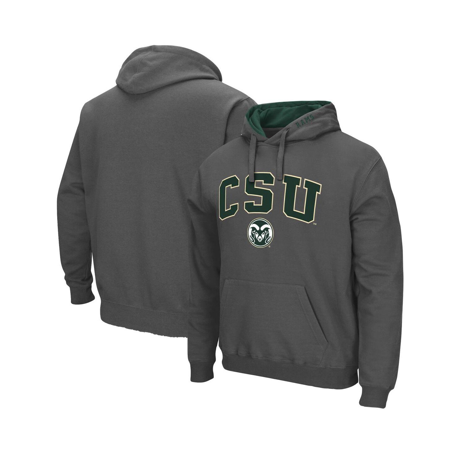 Men's Colorado State Rams Arch and Logo Pullover Hoodie