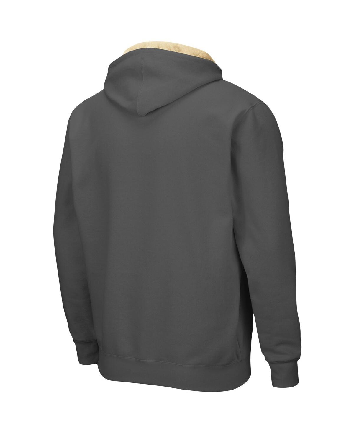Colosseum Men's  Charcoal Washington Huskies Arch & Logo 3.0 Full-zip Hoodie In Charcoal