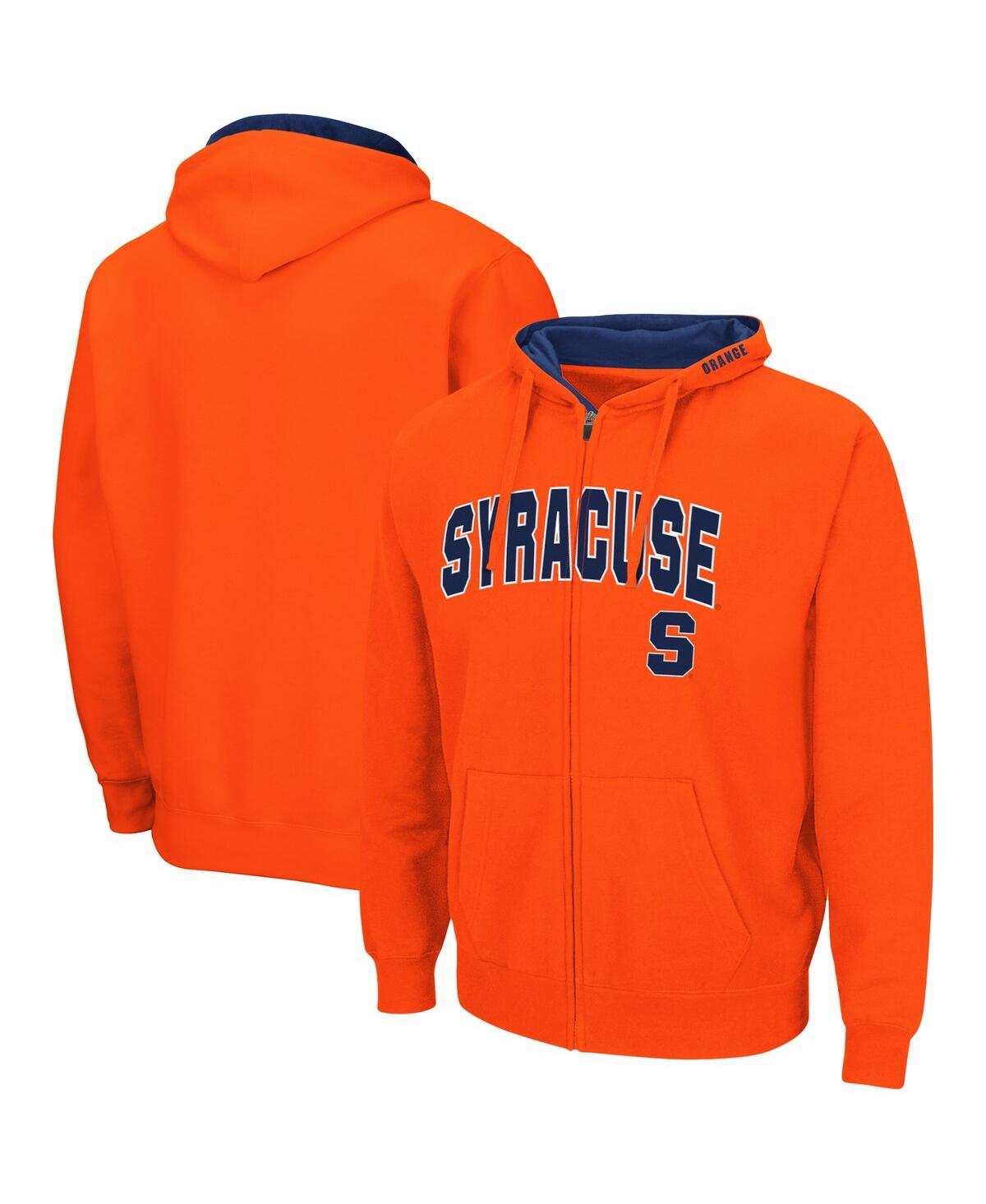 Shop Colosseum Men's  Orange Syracuse Orange Arch And Logo 3.0 Full-zip Hoodie