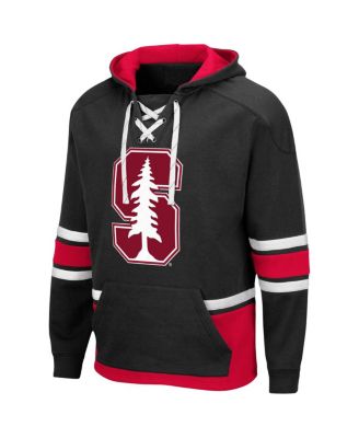 Men's Black Stanford Cardinal Lace Up 3.0 Pullover Hoodie