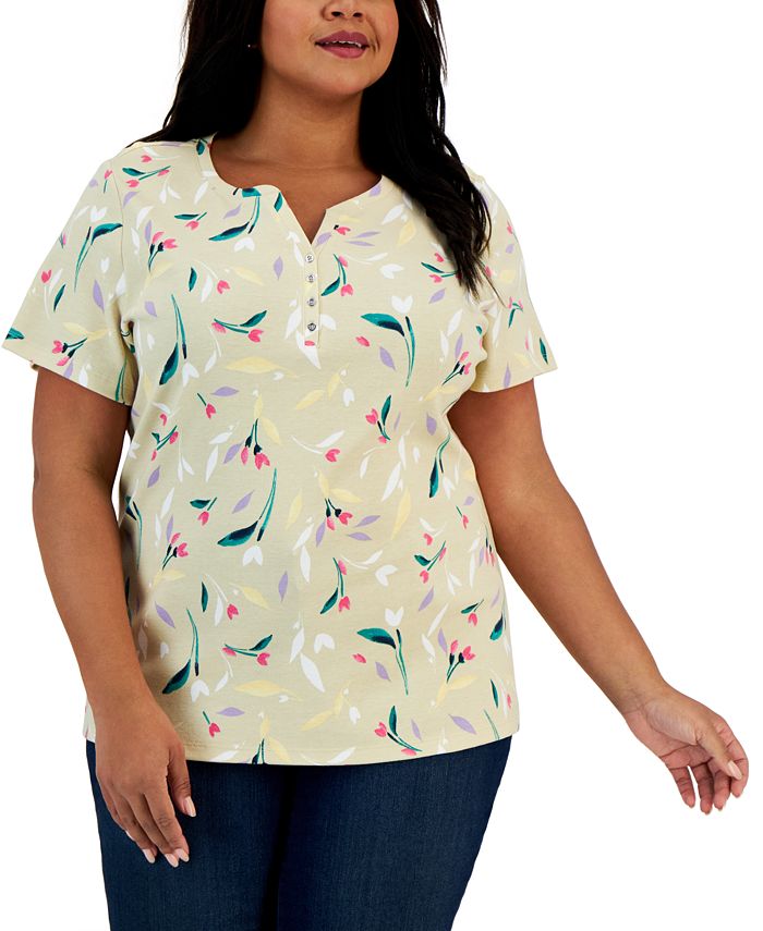 Macy's karen scott plus size tops deals