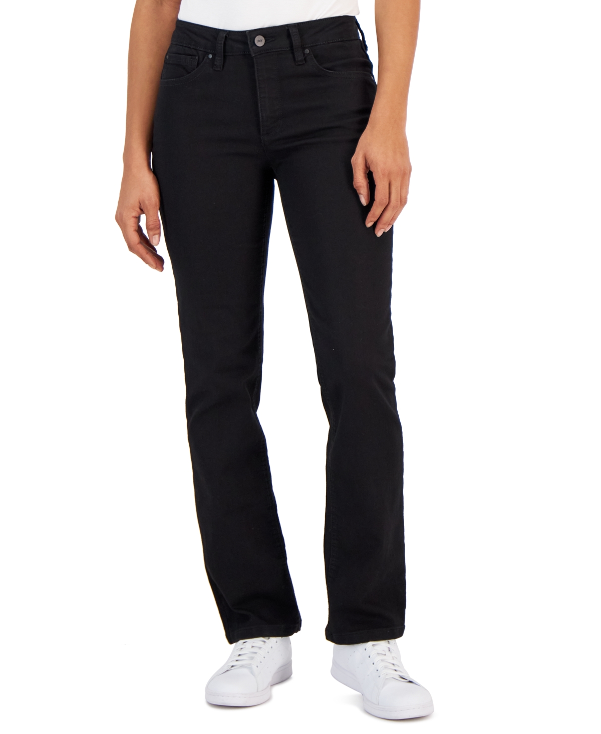 Jones New York Women's Lexington Straight Leg Denim Jeans - Onyx Wash