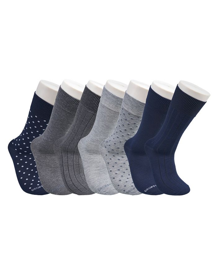 Geoffrey Beene Men's Dress Crew Socks, Pack of 7 Macy's