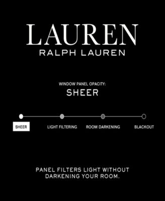 Coralina Sheer, Rod Pocket Single Curtain Panel