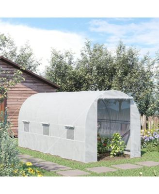 Walk-in Tunnel house, Roll Up Door, 15' x 7' x 7',