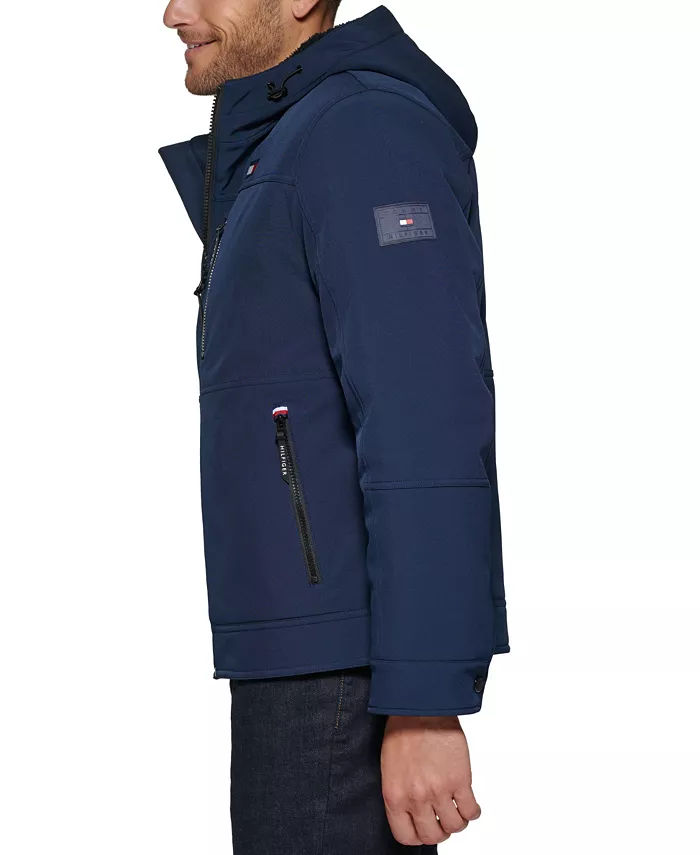 Men's Sherpa-Lined Softshell Hooded Jacket - thumbnail 10