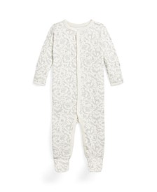 Baby Boys Woodlands Cotton Interlock Footed Coverall