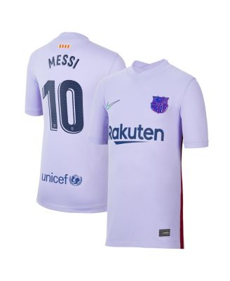 Big Boys Nike Lionel Messi Purple Barcelona 2021 22 Away Stadium Replica Player Jersey Macy s