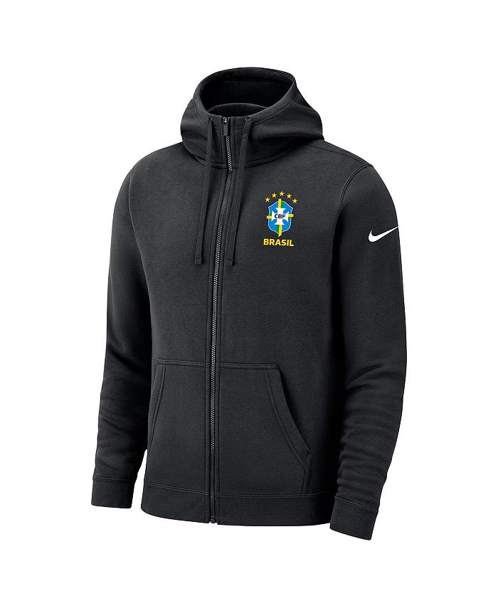 Official Brazil Team Hooded Jacket in navy polyester (T …