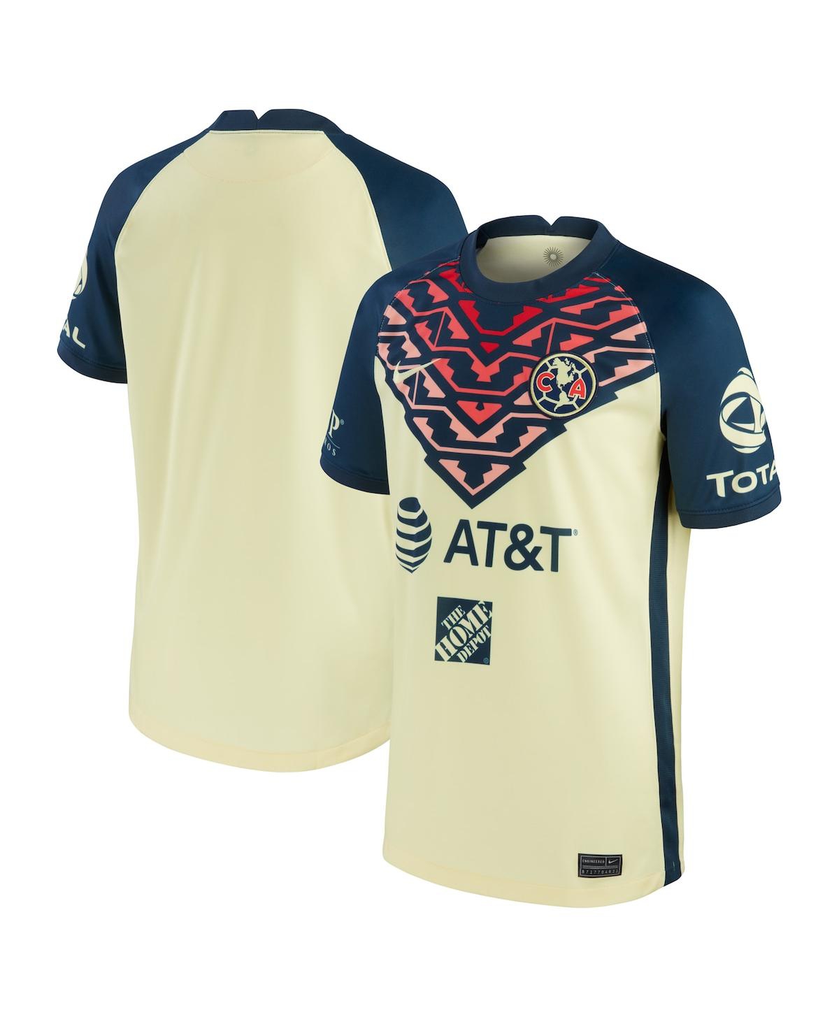 Youth Boys Nike Yellow Club America 2021/22 Home Breathe Stadium Replica Jersey