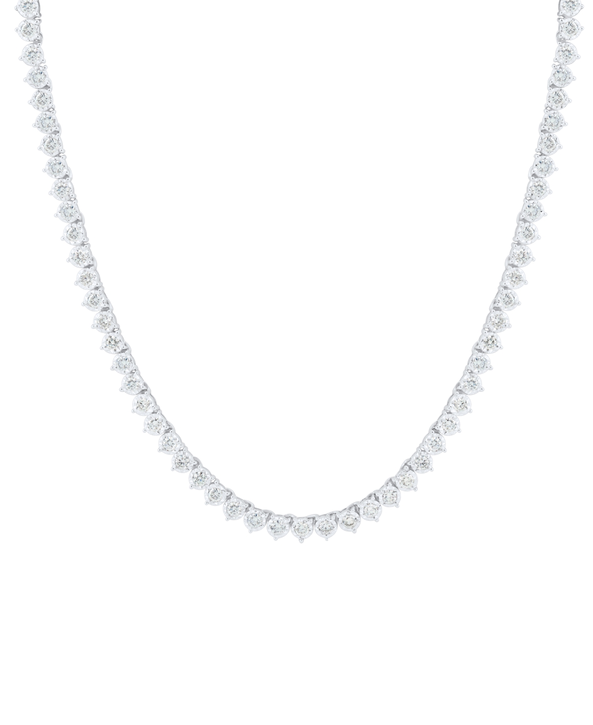 Lab Grown Diamond 17" Tennis Necklace (5 ct. t.w.) in 14k White Gold - White Gold