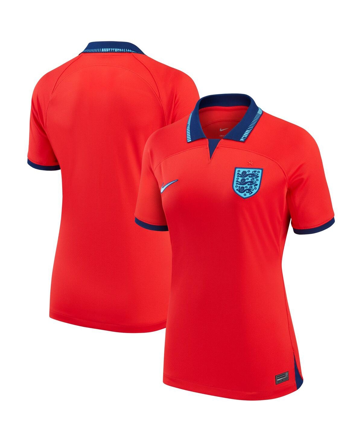 Women's NikeEngland National Team 2022/23 Away Breathe Stadium Replica Blank Jersey - Red