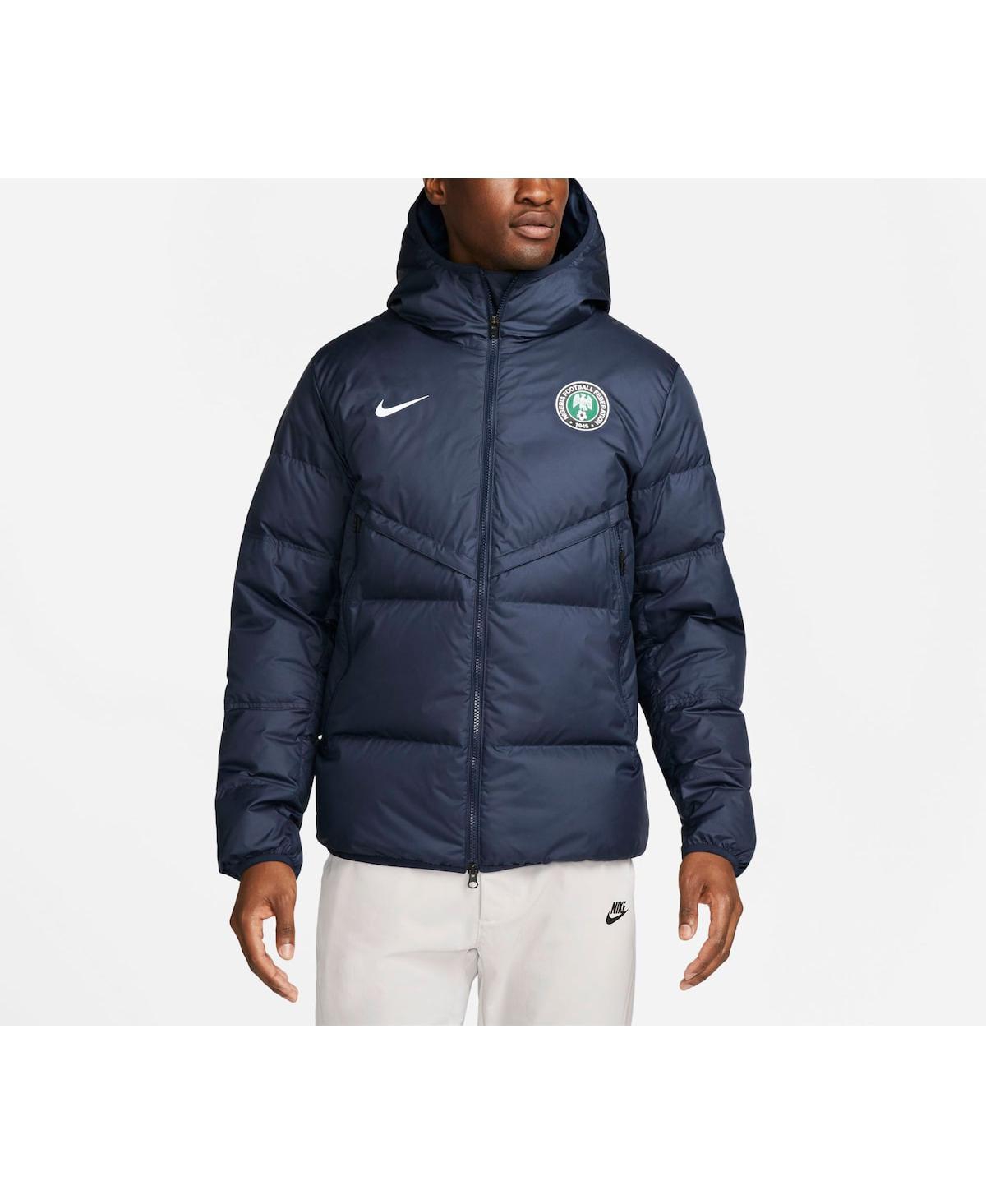 Shop Nike Men's  Black Nigeria National Team Strike Hoodie Full-zip Jacket