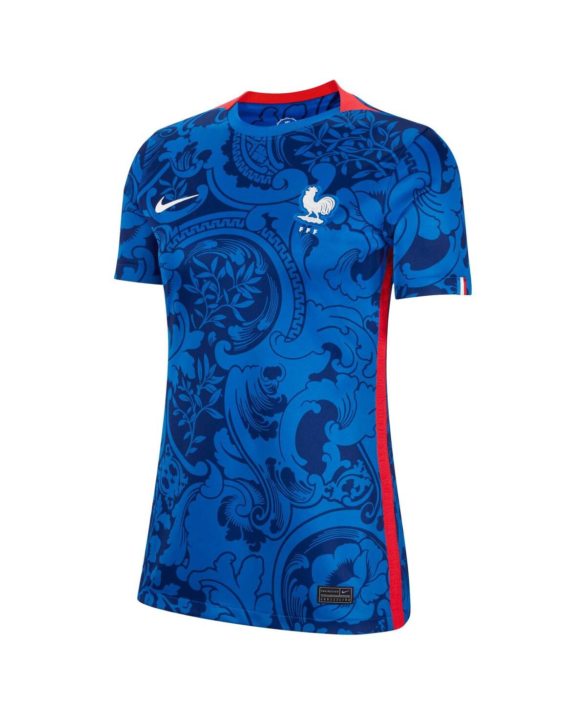 Women's NikeFrance Women's National Team 2022/23 Home Replica Blank Jersey - Blue