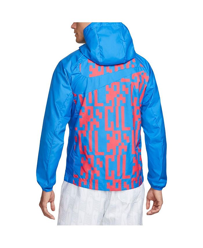 Nike Men's Blue Barcelona AWF Raglan Full-Zip Jacket - Macy's