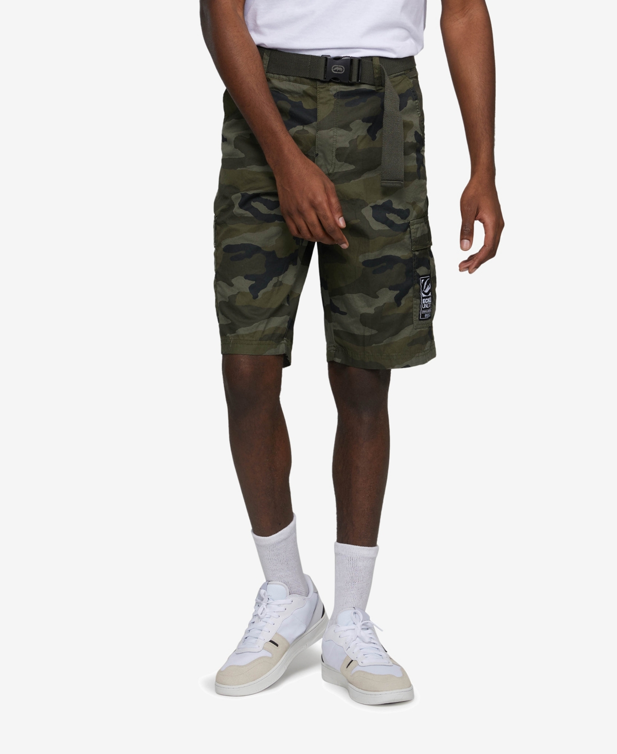 Ecko Unltd Men's Big and Tall Rewind Belted Cargo Shorts