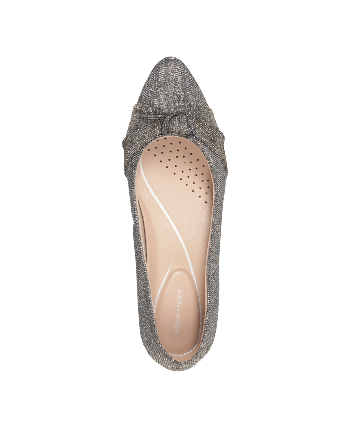Easy Spirit Women's Eflex Caster Slip-on Block Heel Dress Pumps - Gold-Tone Glitter