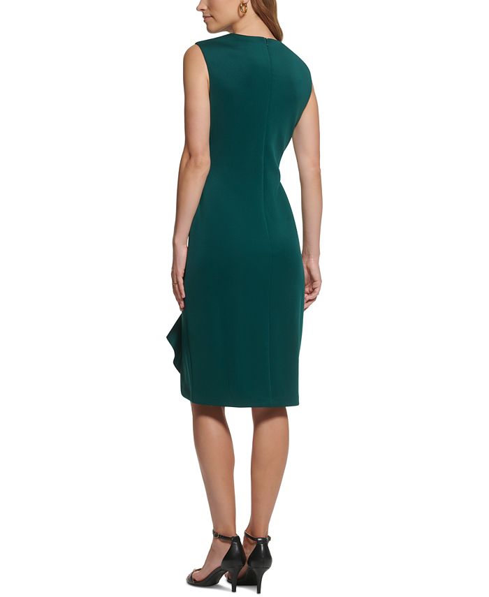 Jessica Howard Women's VNeck DrapedDetail Sheath Dress Macy's