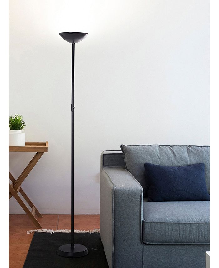 Brightech SkyLite LED Torchiere Floor Lamp - Black & Reviews - All ...