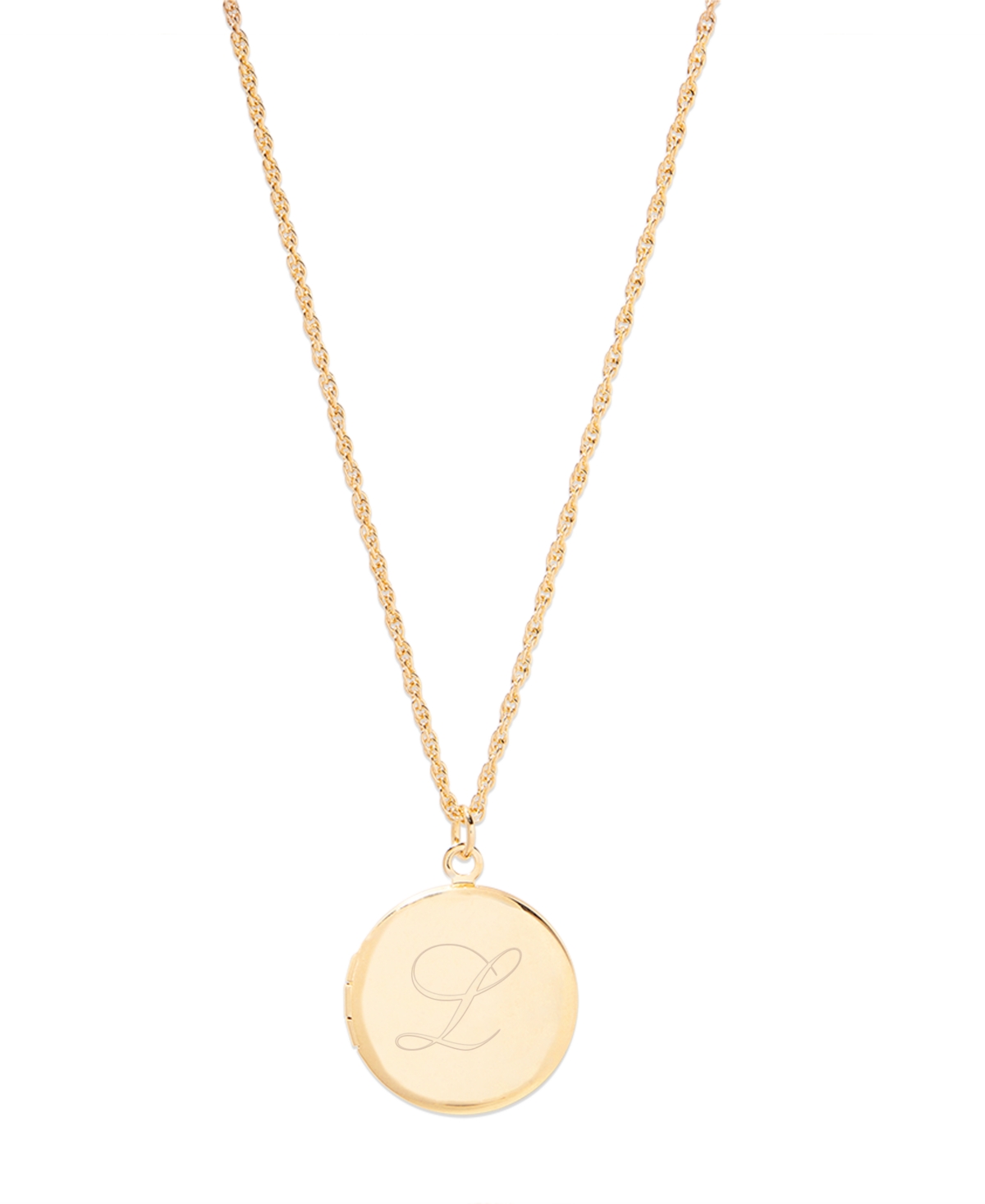 brook & york Isla Initial Locket Necklace - 14K Gold Plated