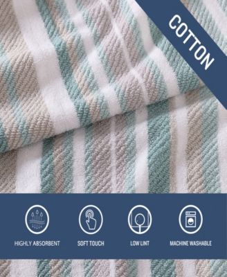 Ocean Bay Stripe Bay 3-Pc. Bath Towel Set