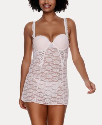 Women's Rachel Lace Chemise 2 Piece Lingerie Set