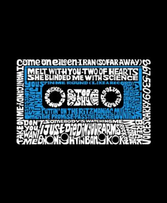 Men's 80's One Hit Wonders Word Art Crew Neck Sweatshirt